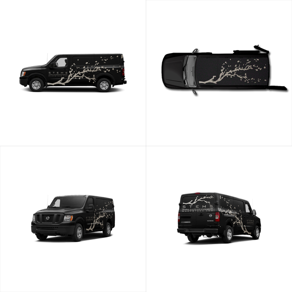 Need an eye catching floral delivery van wrap and include our big