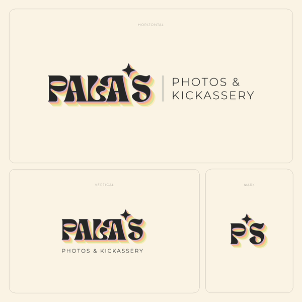 Playful 70's-ish logo for a kickass photography brand.