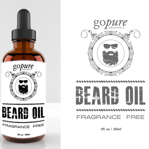Create a High End Label for an All Natural Beard Oil! Design by OanaDesigning