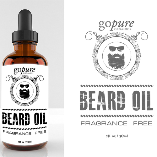 Create a High End Label for an All Natural Beard Oil! Design réalisé par OanaDesigning