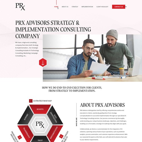High-End Consulting Website Design Design by Smashing Boys