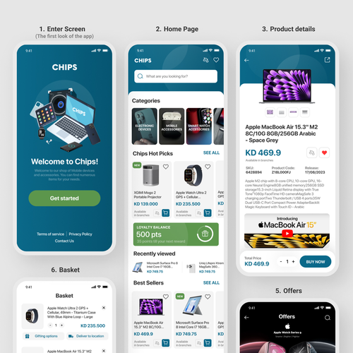 Designs | E-commerce Mobile UI/UX | App design contest