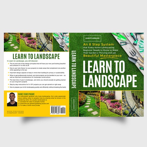 LOOKING FOR A UNIQUE AND BEAUTIFUL BOOK COVER DESIGN FOR A HOME LANDSCAPING BOOK Design by iDea Signs