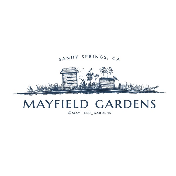 Hand drawn garden logo