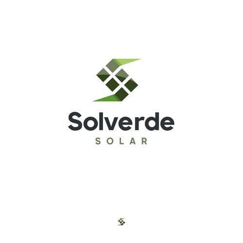 Clean logo for solar company Design by Owlman Creatives