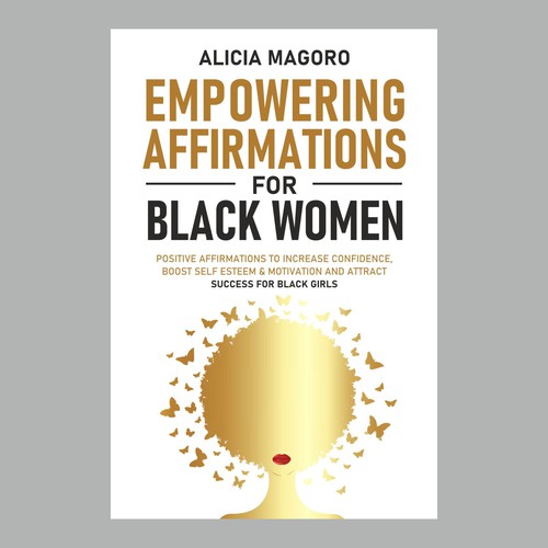 Designs | Affirmations for black women book cover | Book cover contest