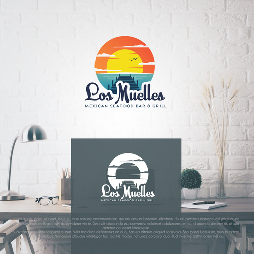 Coastal Mexican Seafood Restaurant Logo Design Design por pixelgarden