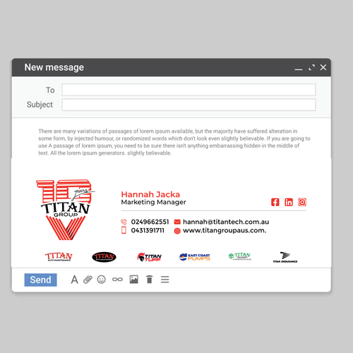 Update my Email Signature x 2 for Group of Companies | Logos Supplied! Design by Mindshift Design