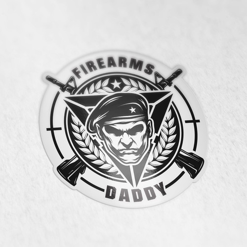 Epic logo design for a firearm informational resource Design by Orn DESIGN