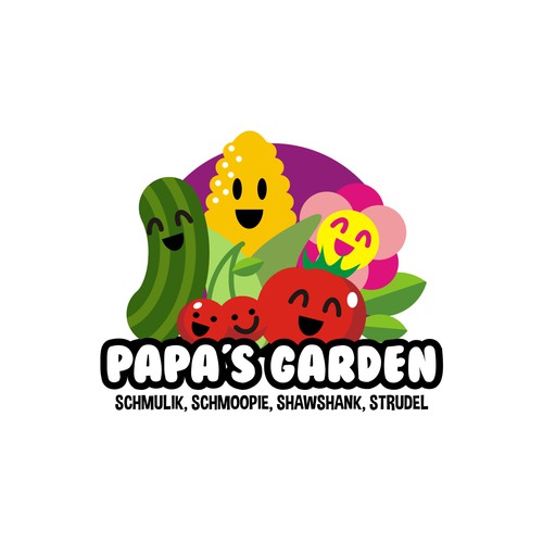 Fun garden logo for our kids to honor grandpa Design by Warnaihari