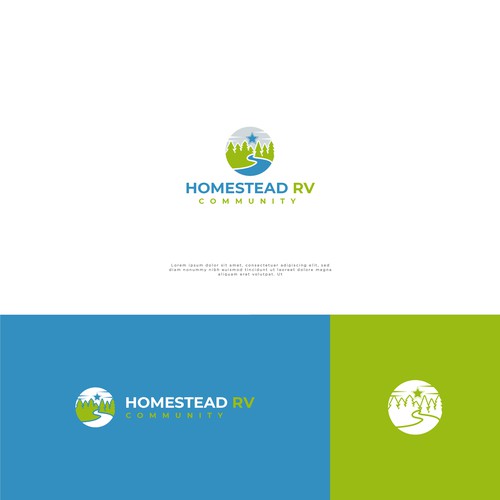 Eye grabbing  & fresh Logo for Upscale RV Community Design by StudioJack