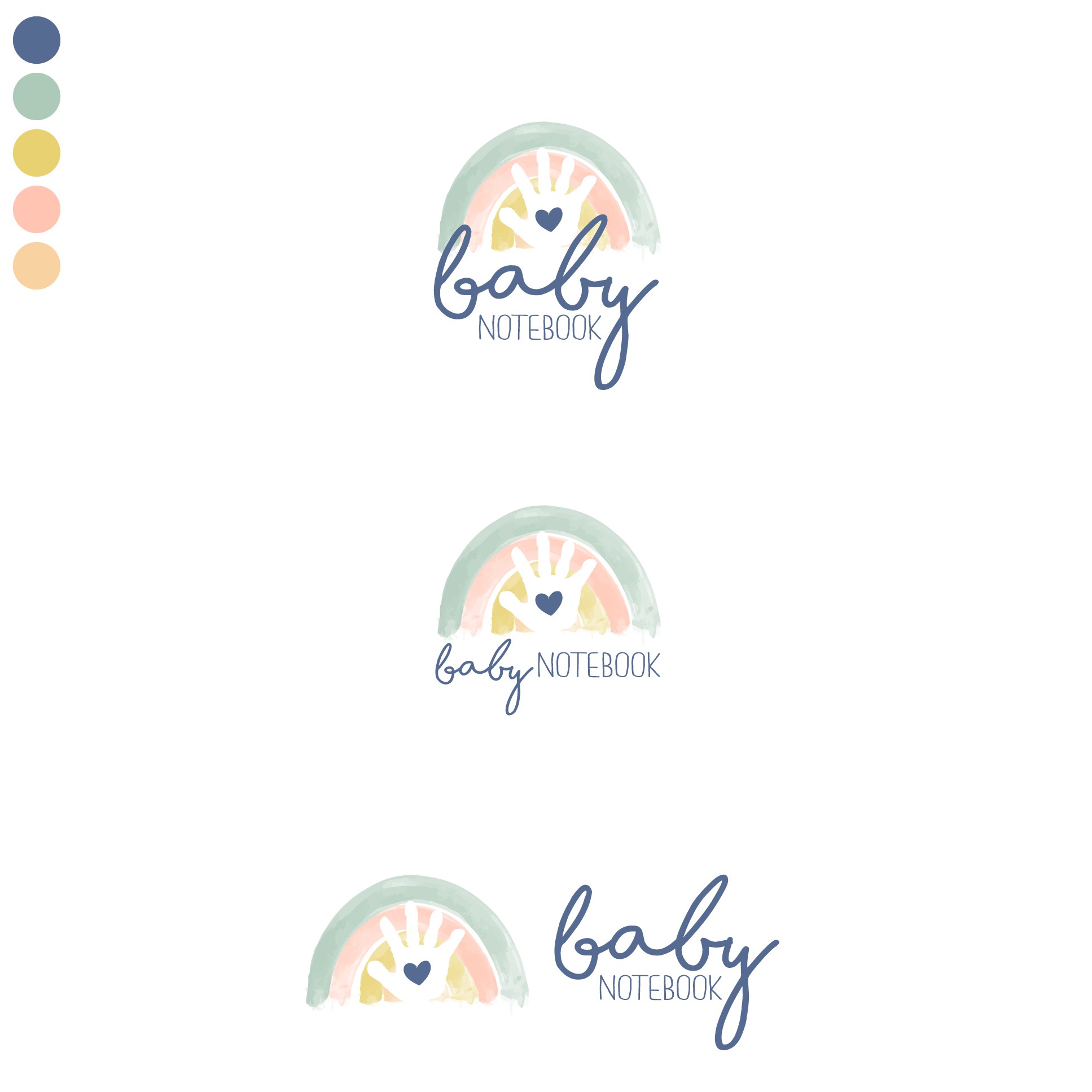Blonde logo with the title 'Baby Notebook'