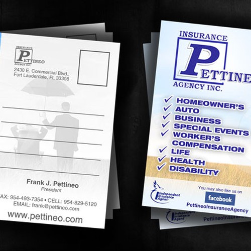 Insurance Agency needs a new postcard design! Design by sercor80