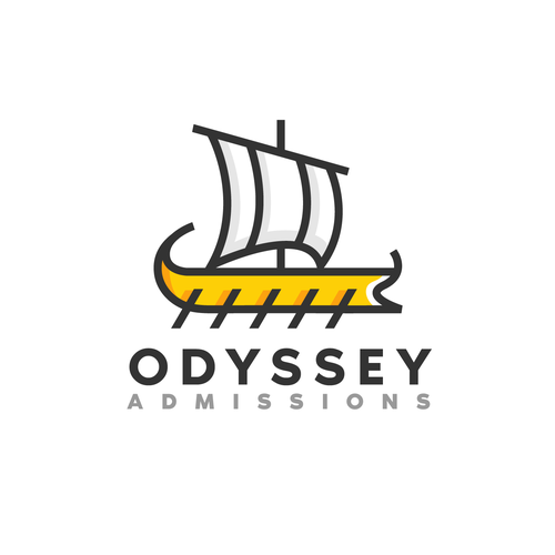 Modern visual of the "The Odyssey" (boat, Greek mythology, etc.) Réalisé par lostfortydesigns