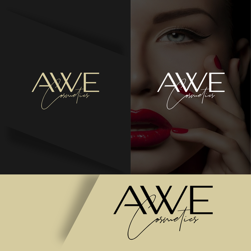 Awe Cosmetics - create a logo that visualizes a breathtaking moment and pure beauty Design by Direwolf Design