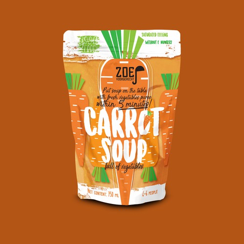 Modern / trendy soup packaging! Design by RUDI STUDIO