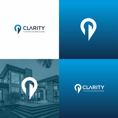 Logo + Brand Guide for Clarity Commercial Real Estate Design by Brain.co