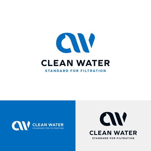 Simple Clean Logo for Water Filtration Company Design by SimonfelDesign™