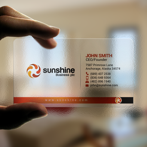 Sunshine | Business card contest