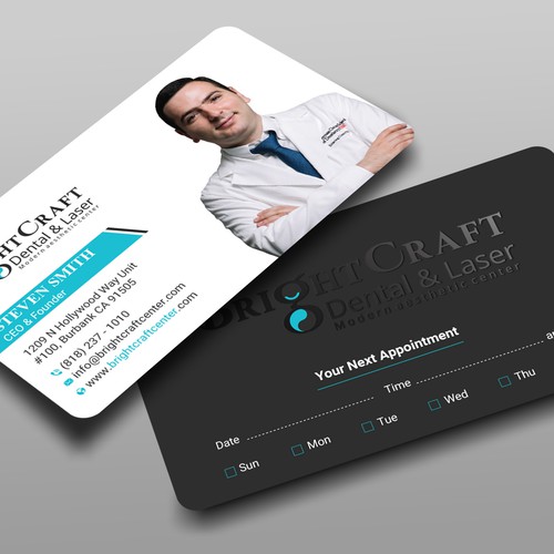 Modern Dental and Medical SPA business card Design réalisé par prosenjit_P