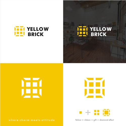 Yellow Brick Logo Design by lewi anton