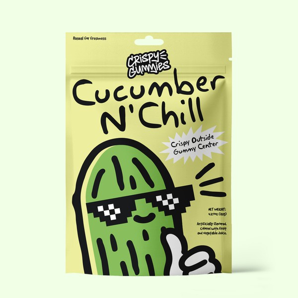 CrispyGummies Cucumber N'Chill