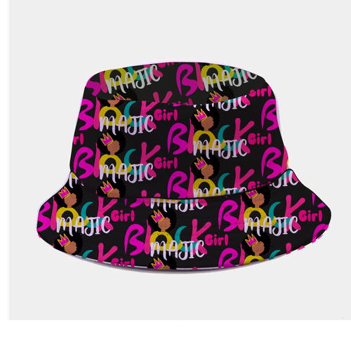 Bucket Hat Designs for Girls (black culture theme) Design by ash00 Designs