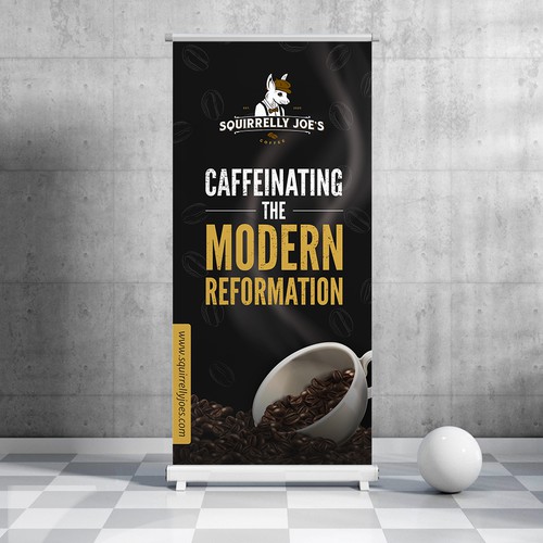 Coffee Company Trade Show Banner Design by AliDesign2023✅