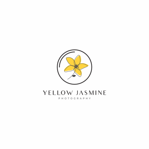 Yellow Jasmine Photography Logo Design Design by The Pixel Imagin