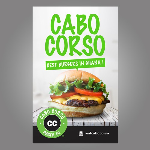 Billboard for Burger Company Design by thecube83