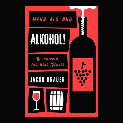 Unique cover for a wine ebook Design by ilknurmustu