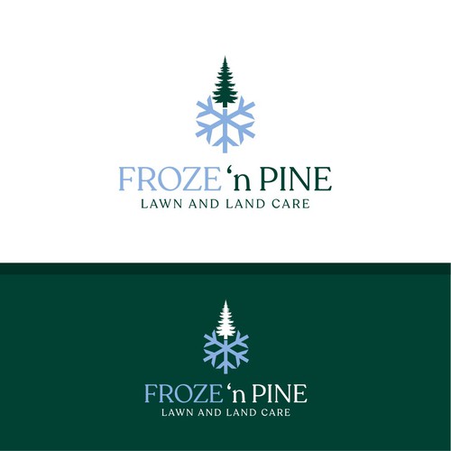 "Pine & Ice" winning Logo design