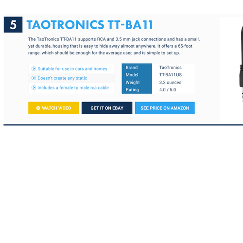 section of web page design, desktop only Design by LV2