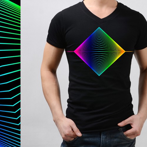 Diseño de Line Graph T-Shirt de Ozike