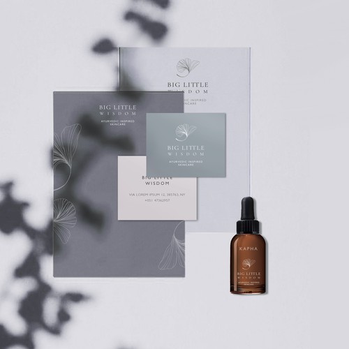 Design di Create a pure & simple logo/ CI for "Big Little Wisdom" (Ayurvedic Inspired Skincare) di JU_PO