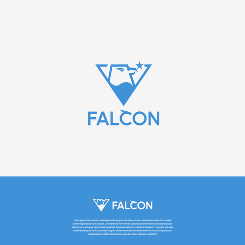 Falcon Sports Apparel logo Diseño de seira