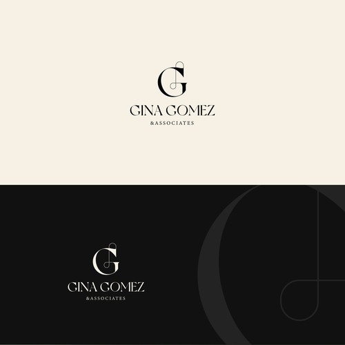 Iconic + high end monogram + text logo Design by Myron Studio Design