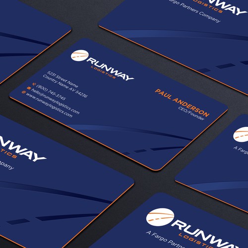 Runway Logistics Business Card Design by prosenjit_P