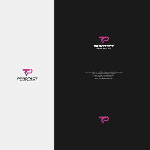 PPROTECT (Phone protect logo) (mobile cases and screen protectors) Design by Shahzaib Designer