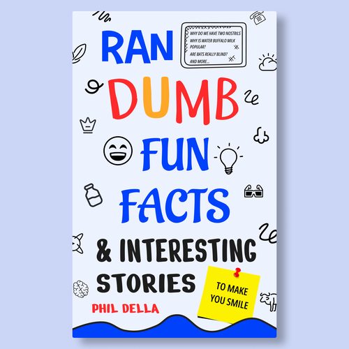 Ran-Dumb Fun Facts Book Cover Design by HarshGogri