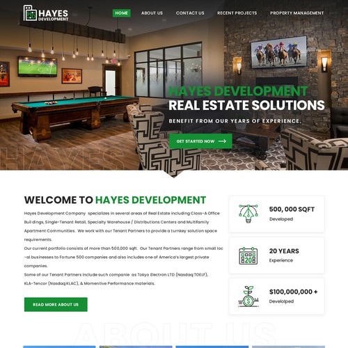 **Upgrade** existing website.  Tons of High Res existing imagery! Design by Gendesign