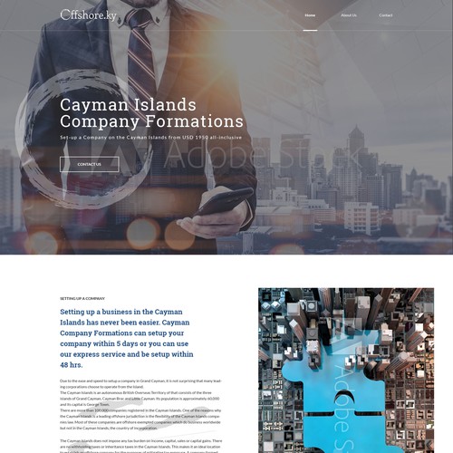 Web page design contest entry by andrei2709