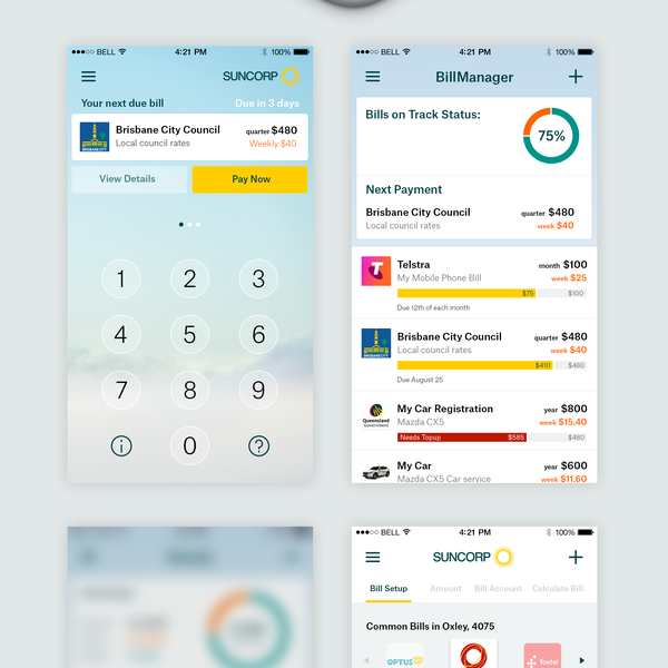 iPhone app design 