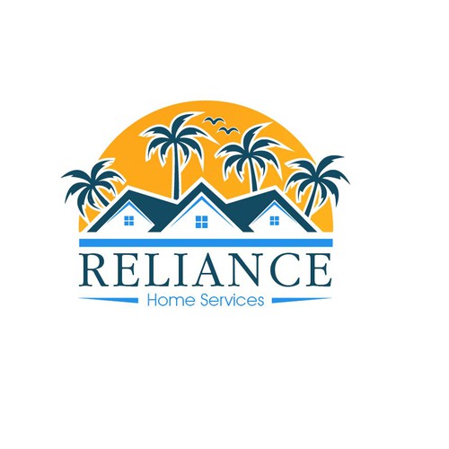 Logo for Reliable and Trustworthy Home Services Company Located on the Beach Design by NOSHA bizsol