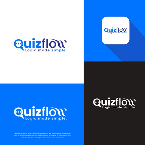 We need a powerful logo design for our AI Quiz Flow SaaS Design by apria12®