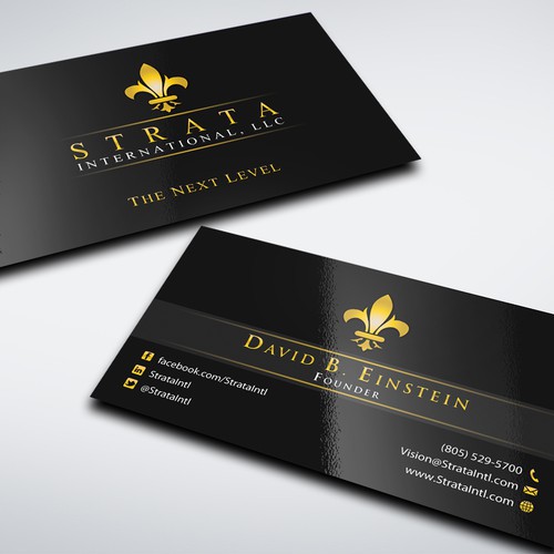 1st Project - Strata International, LLC - New Business Card Design by conceptu