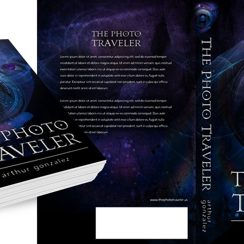 New book or magazine cover wanted for Book author is arthur gonzalez, YA novel THE PHOTO TRAVELER Design by G E O R G i N A