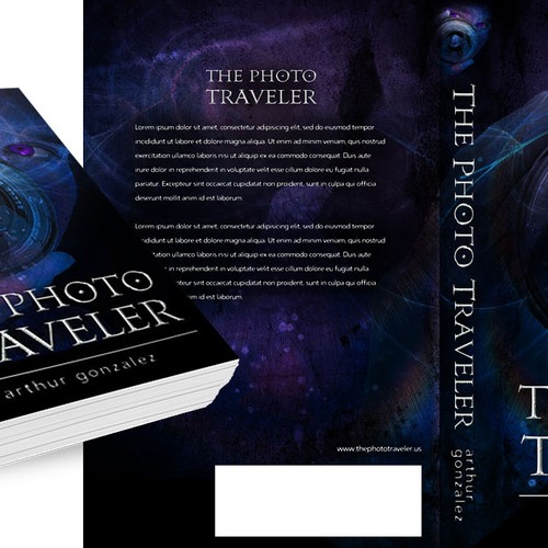 New book or magazine cover wanted for Book author is arthur gonzalez, YA novel THE PHOTO TRAVELER Diseño de G E O R G i N A