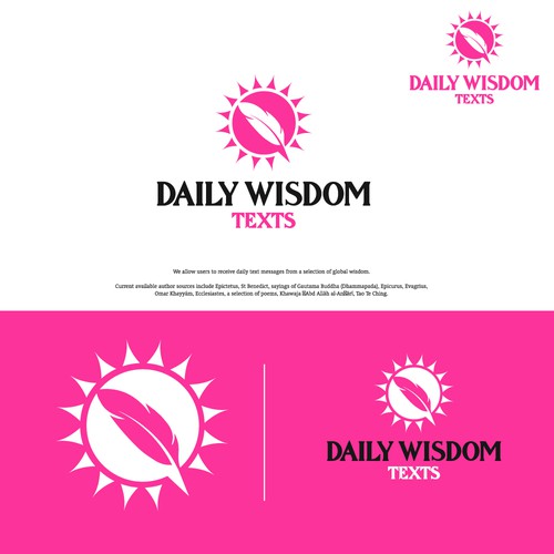 Daily Wisdom Texts - "Daily text messages from a selection of global wisdom" Design by Hamlet/simba14