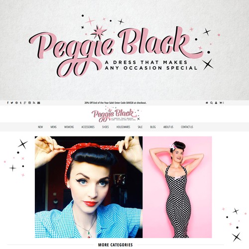 Diseño de Create a captivating pinup logo design with a twist for Peggie Black de Cit